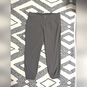 Alpine Design Outdoor Water Resistant Pants Cuffed Stretchy Gray Hiking Camping